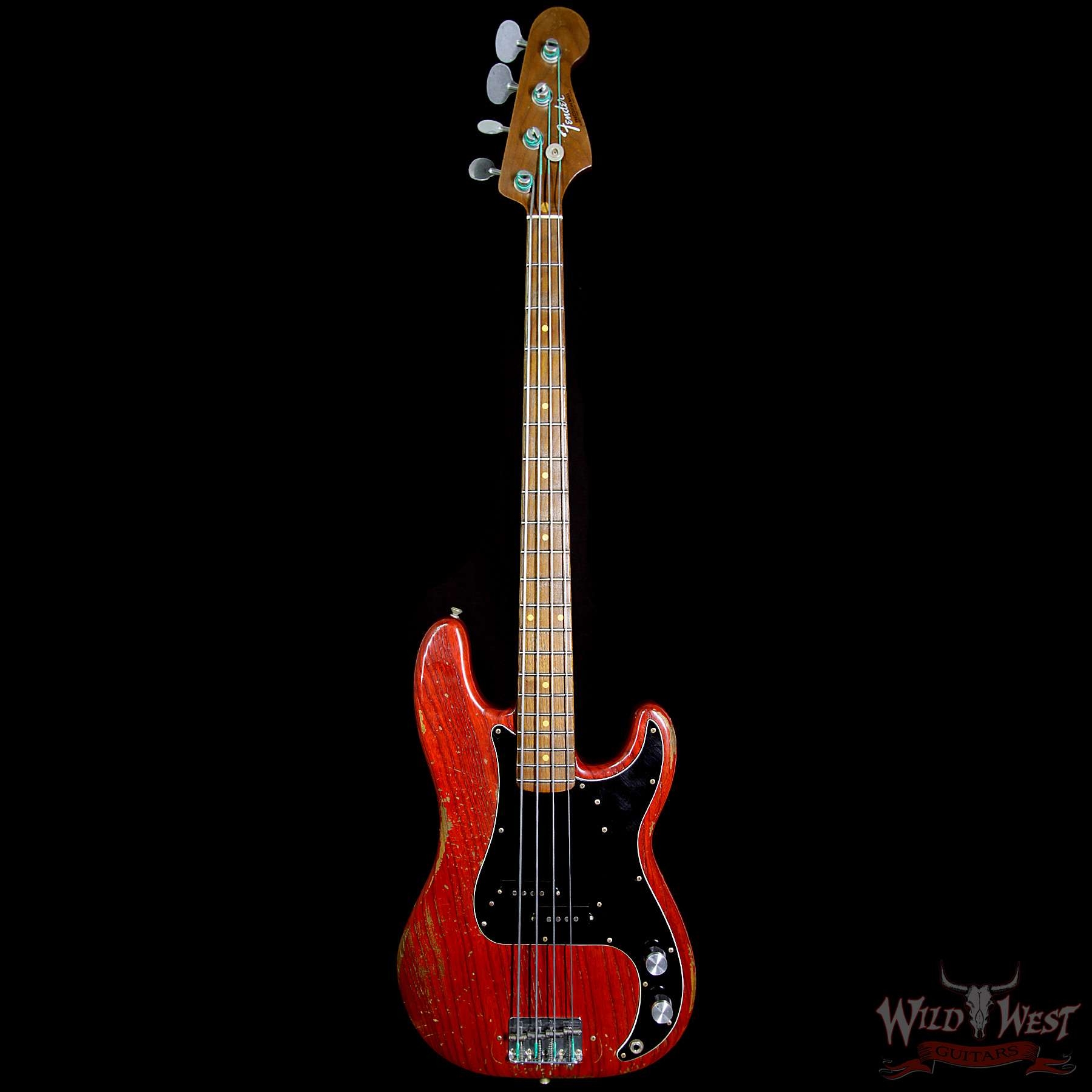 Fender Custom Shop Masterbuilt Jason Smith Late 60s P-Bass Relic Aged Cherry Red