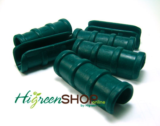 คลิปล็อคสีเขียวขนาด 1/2 นิ้ว(4หุน) 10 ตัว