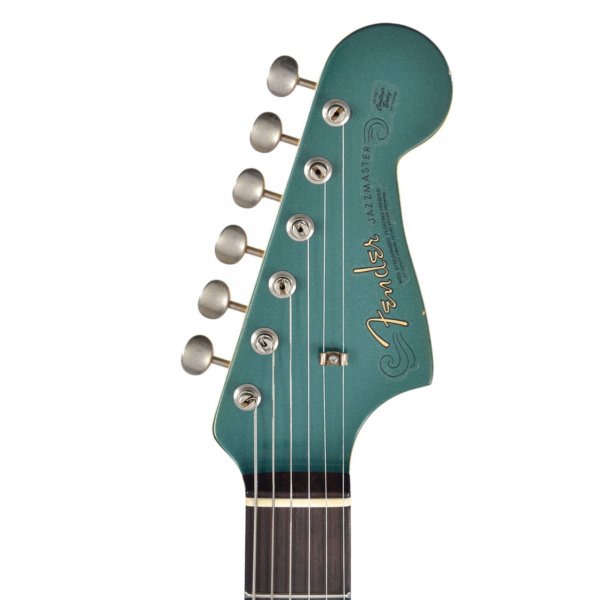 Fender Custom Shop 1962 Jazzmaster Journeyman Relic Aged Sherwood Green Metallic CME Spec w/Painted Headcap & Lollar Pickups