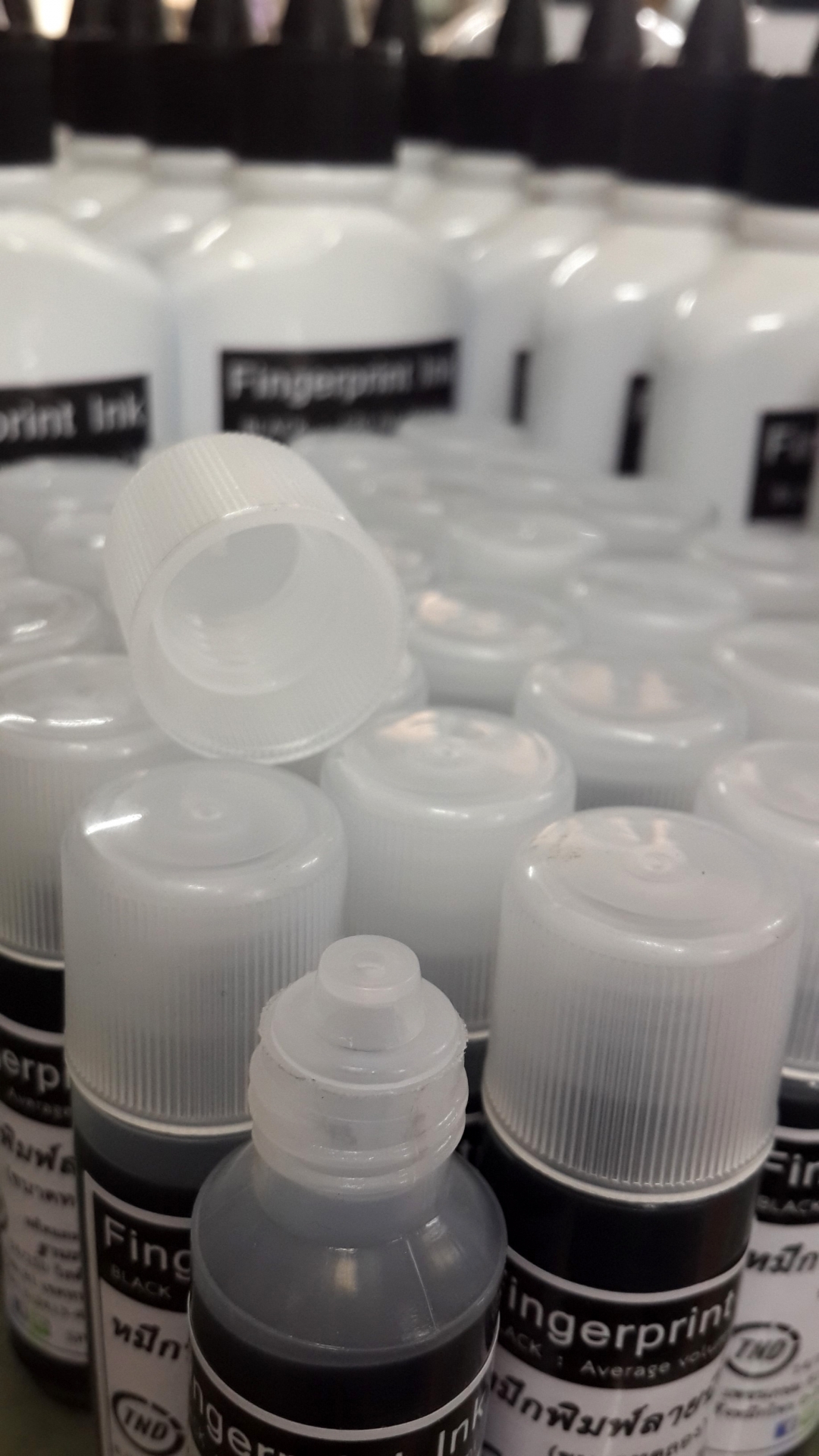 หมึกพิมพ์ลายนิ้วมือ สีดำ ขนาด 15 ml Fingerprint Ink (Black)
