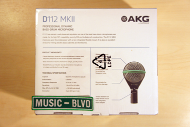 AKG D112 MKII Cardioid Dynamic Kick Drum Microphone
