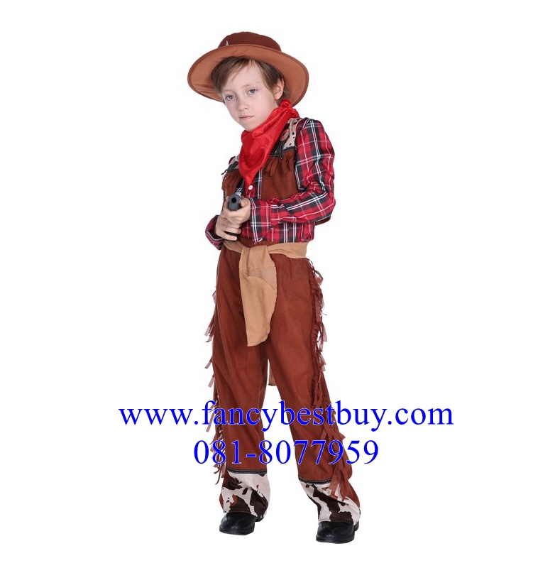ชุดแฟนซีเด็ก ชุดคาวบอย Little cowboy มีขนาด L