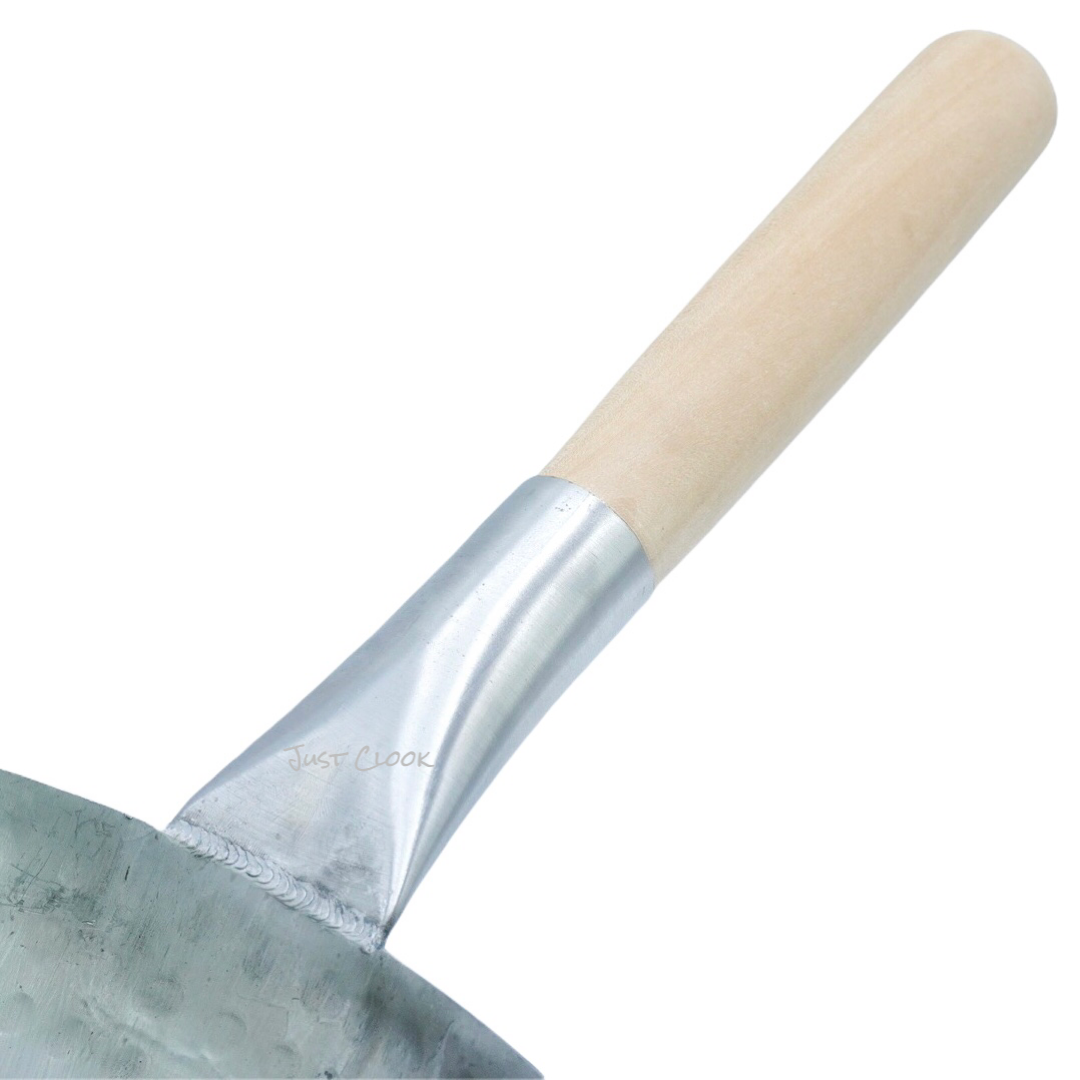 กระทะเหล็กทรงฮ่องกง รุ่น HKC14 (ขนาด 14 นิ้ว / มีหู)