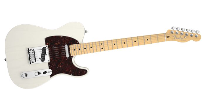 Fender American Deluxe Telecaster Ash Electric Guitar White Blonde Maple Fretboard