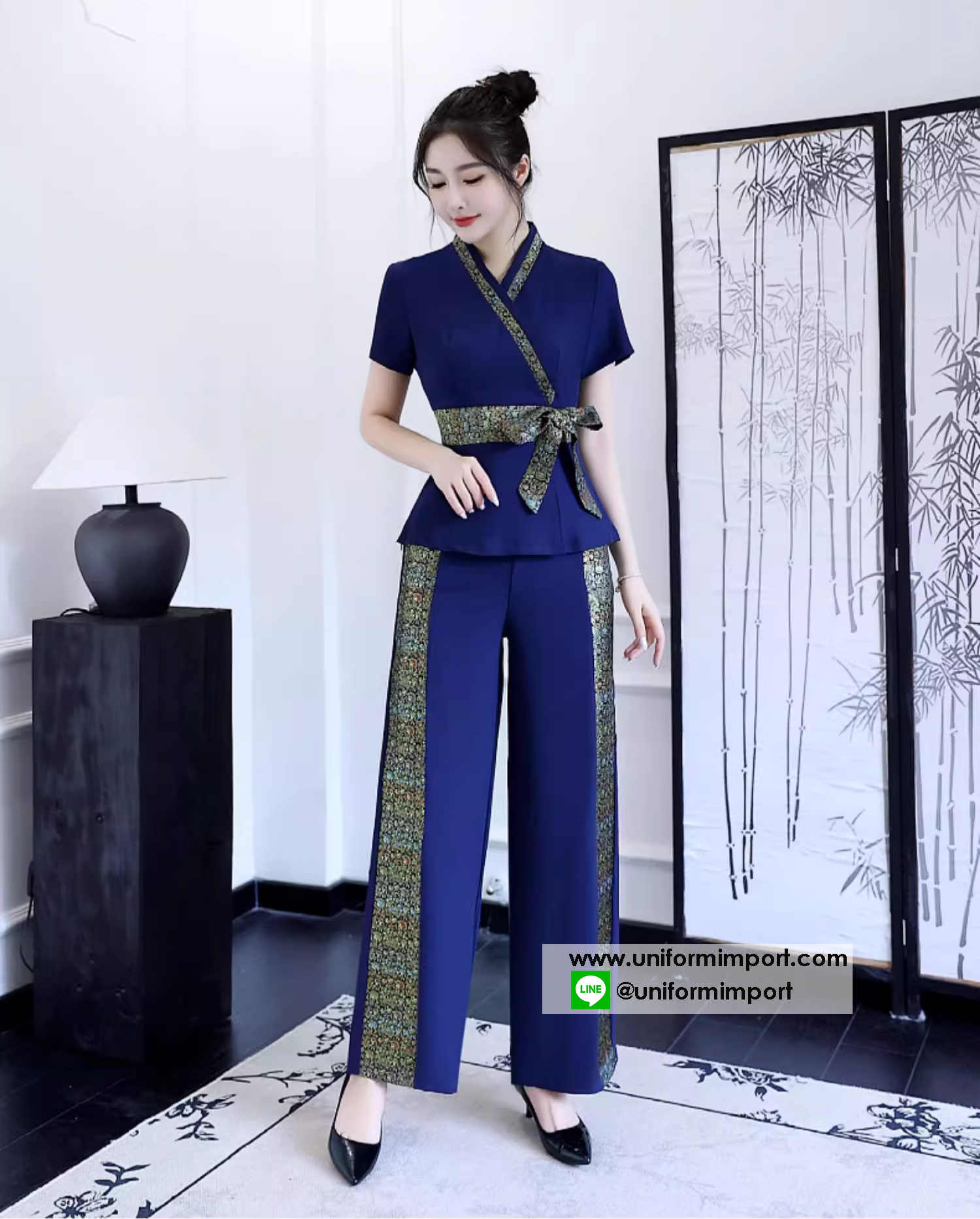 ชุดสปา ชุดพนักงานคลินิก ++คลิกภาพดูรายละเอียดด้านใน ชุดยูนิฟอร์ม ชุดทำงานผู้หญิง ชุดแอร์โฮสเตส ชุดพนักงานต้อนรับ ชุดพนักงานโรงแรม