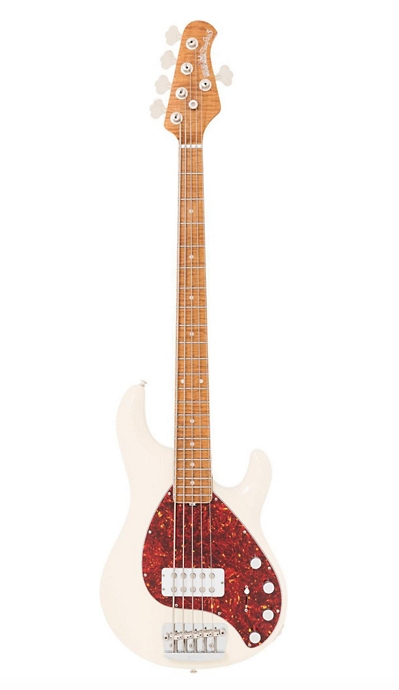 Ernie Ball Music Man 30th Anniversary StingRay5 Five-String Electric Bass Guitar - Transparent Buttercream