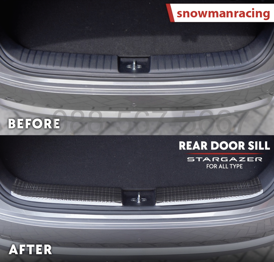 กาบบันไดหลัง All New Stargazer Stainless Black (2 ชิ้น)