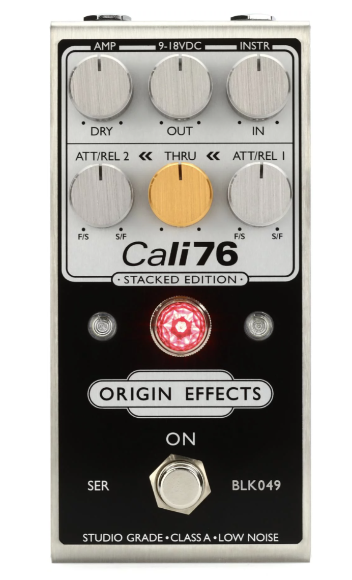 Origin Effects Cali76 Stacked Edition Compressor Pedal - Inverted Black