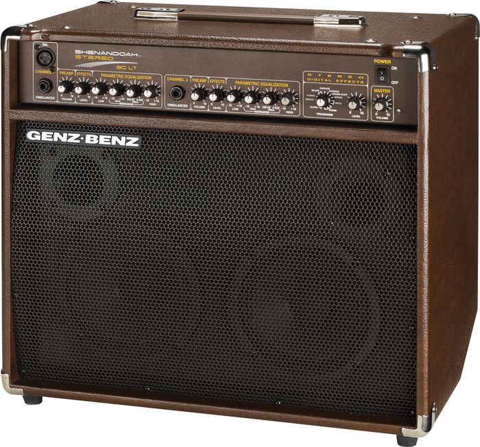 Genz Benz Shenandoah Series SHEN-80LT 80W 2x6.5 Acoustic Guitar Combo Amp Brown