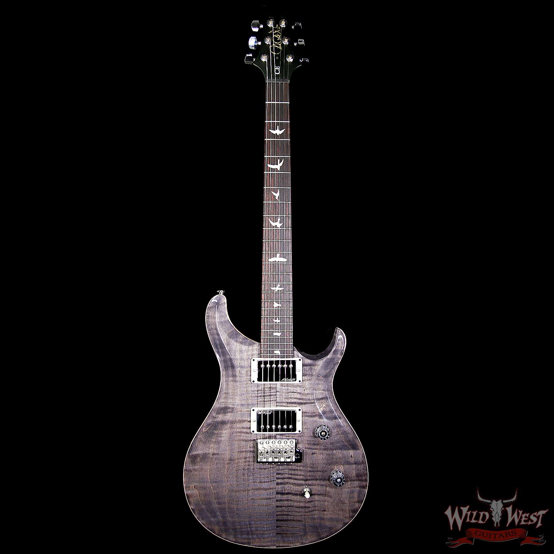 PRS Wild West Guitars Special Run CE 24 Flame Maple Top and 57/08 PU Grey Black No.238348