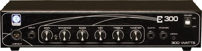 Eden E300 300W Bass Amp Head Black