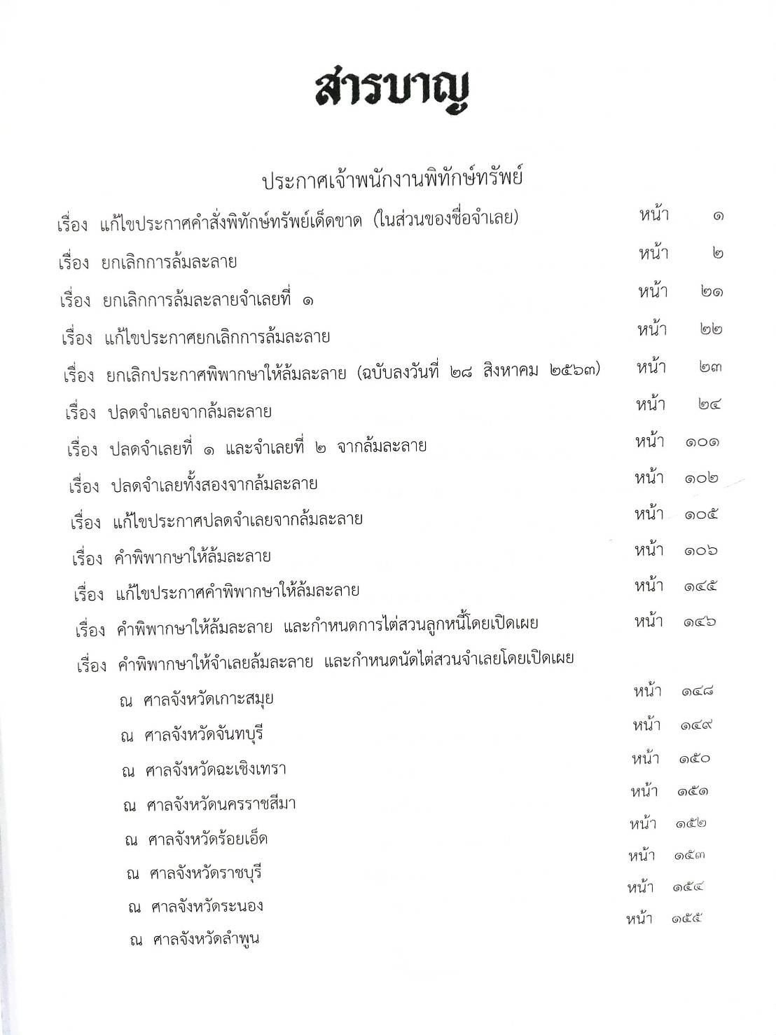 กฎหมายออกใหม่ ตอนที่ 25/64 35 ประกาศเจ้าพนักงานพิทักษ์ทรัพย์