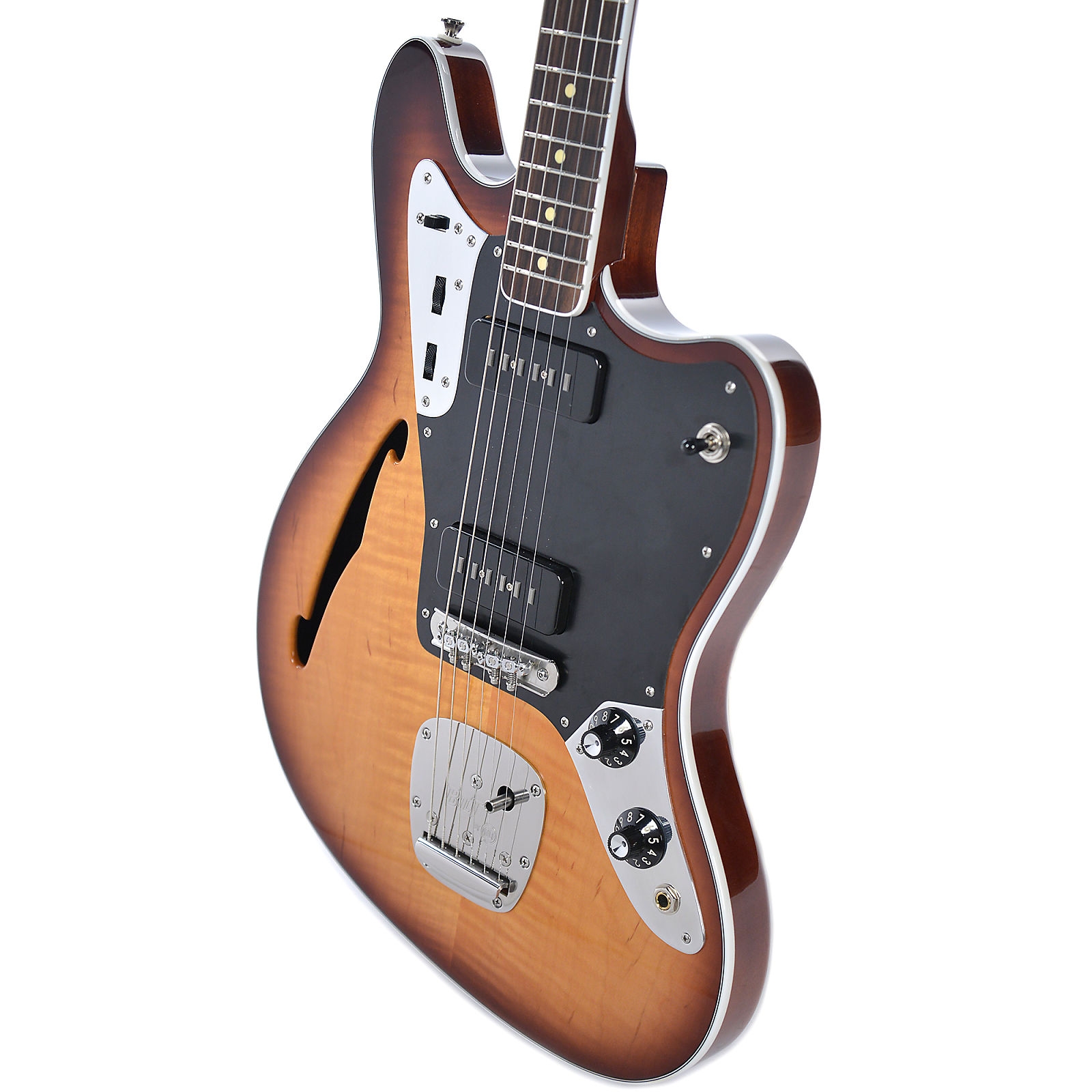 BilT Zaftig Bound Maple Top Ice Tea Burst w/Bakelite Pickguard