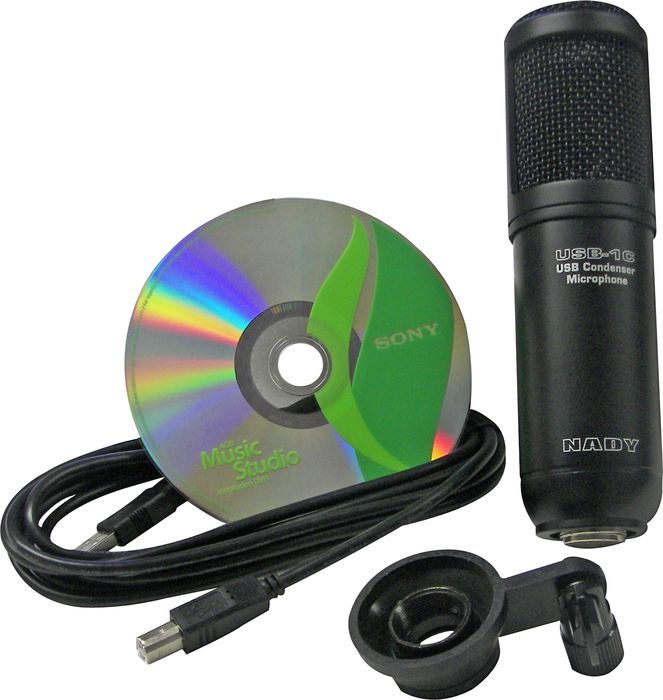 Nady USB-1CMS USB Condenser Microphone with Sony ACID Music Studio