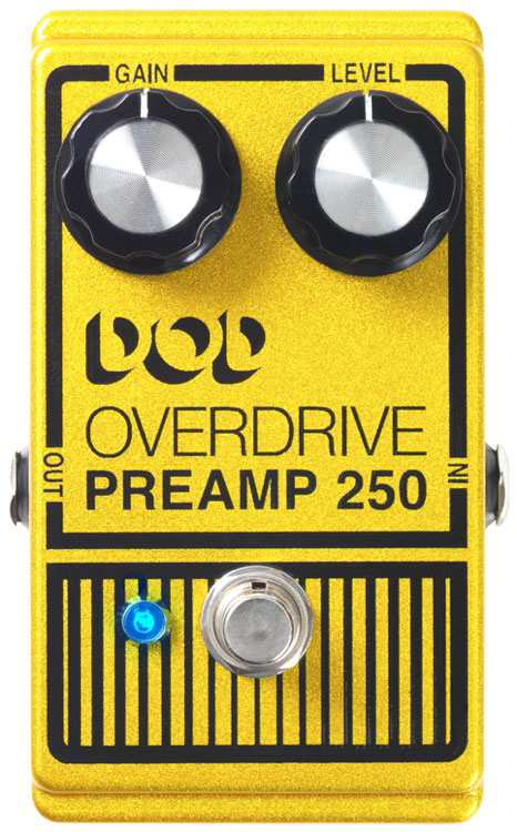 DOD 250 Overdrive True-bypass Preamp Pedal