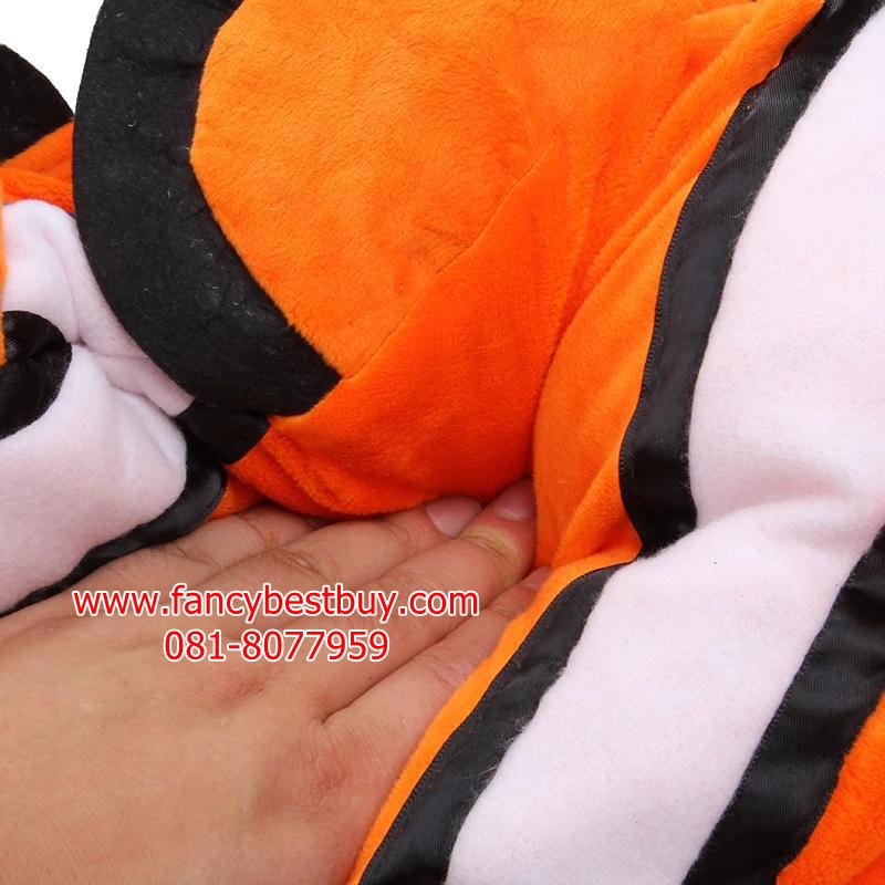 ชุดปลานีโม่ เป็นชุดแฟนซีสัตว์ใต้ทะเล สำหรับการแสดง ใช้ได้ทั้งเด็กชายหญิง ตัวชุดเสริมสำลีด้านใน นิ่มมากเหมือนหมอน ขนาด XS 80-90, S 90-100