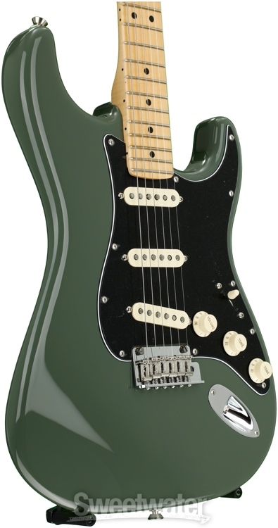 Fender American Professional Stratocaster - Antique Olive with Maple Fingerboard