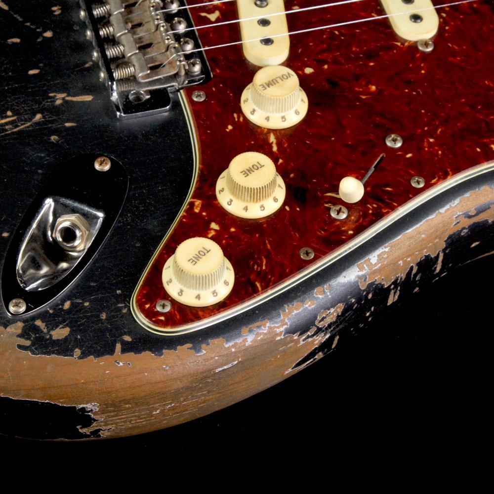 Fender Custom Shop Masterbuilt Jason Smith Music Zoo Ultimate Relic 1960 Stratocaster Guitar - Charcoal Frost Metallic