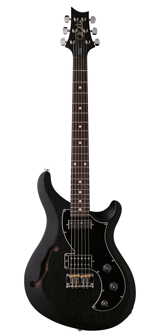 PRS S2 Vela Semi-Hollow Satin Electric Guitar Charcoal Satin