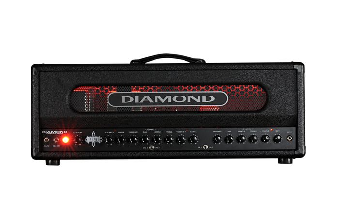 Diamond Amplification Heretic USA Custom Series100W Modern Tube Guitar Amp Head Black