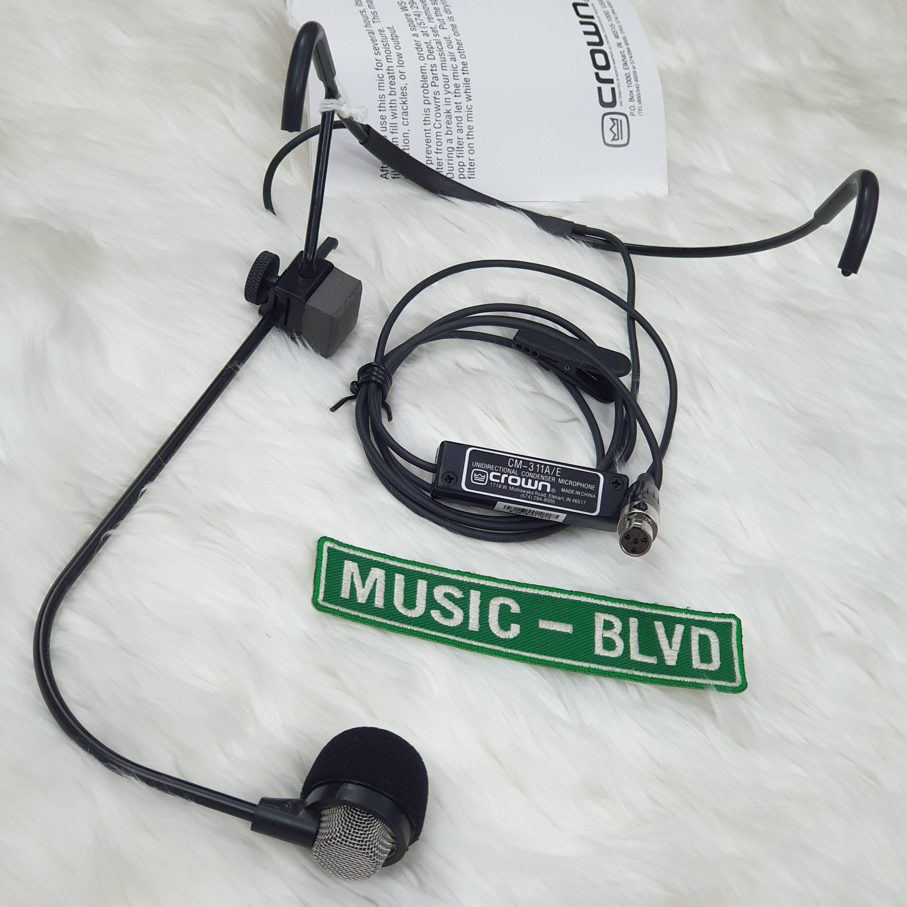 Crown CM311 AESH Headworn Microphone for Shure Wireless