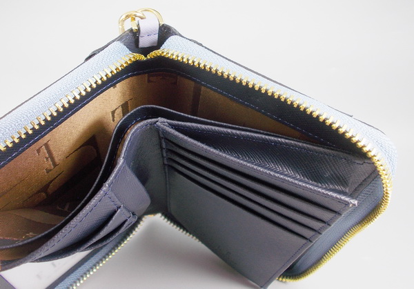 กระเป๋าสตางค์ ELLE คราม-กรมท่า ใหม่ แท้