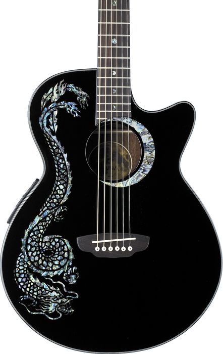 Luna Guitars Fauna Dragon Folk Acoustic-Electric Guitar