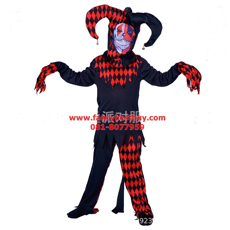 ชุดฮาโลวีน ชุดผีตัวตลก Evil Clown สำหรับวันฮาโลวีน ขนาด L(135-145)