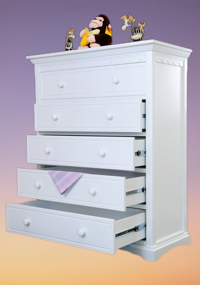ตู้ลิ้นชัก ตู้เก็บเสื้อผ้า 5 ลิ้นชัก Dresser รุ่น Isabella