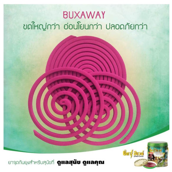 Buxaway ยาจุดกันยุงสัตว์เลี้ยง ยากันยุง ปลอดภัยสำหรับสัตว์เลี้ยงและคน ชนิด 28 ขด ( จำนวน 1 กล่อง )