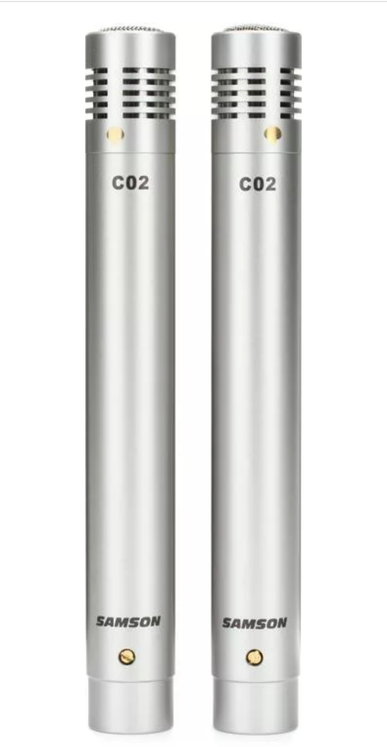Samson C02 Small-diaphragm Condenser Microphone - Stereo Pair