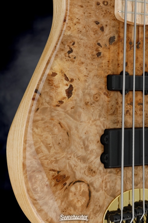 Lakland 55-94 Deluxe, Exotic Top - Maple Burl with Maple Fingerboard