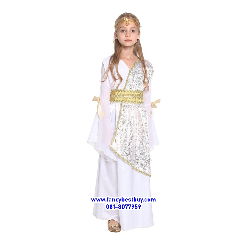 ชุดแฟนซีเด็ก ชุดเจ้าหญิงกรีก Athens Princess สำหรับใช้เป็นชุดประจำชาติอาณาจักรกรีก ขนาด M, L, XL