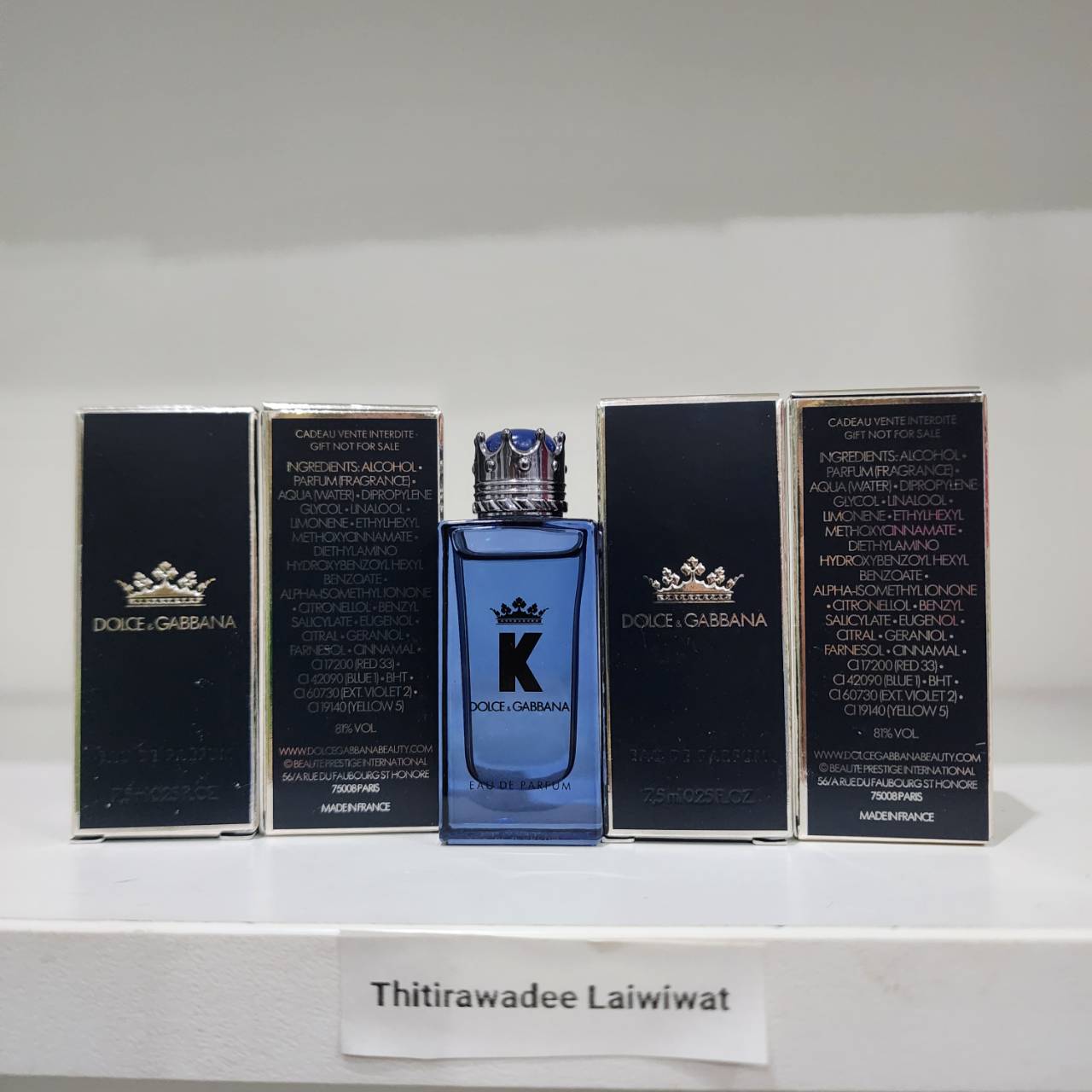 น้ำหอมจิ๋วมินิ Dolce & Gabbana K POUR HOMME Eau De Toilette 7ml (แบบแต้ม) ( Mini Perfume น้ำหอมขนาดพกพา)