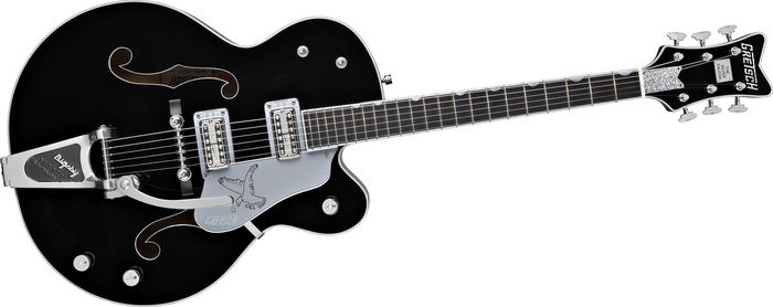 Gretsch Guitars G6136TSL Silver Falcon Electric Guitar with Bigsby -- Black Finish