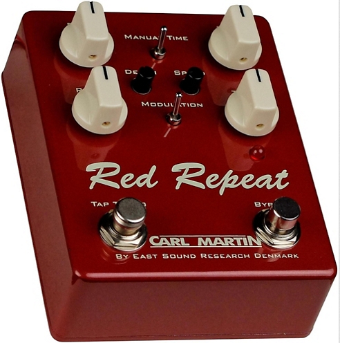 Carl Martin Red Repeat Delay Echo with Tap Tempo Pedal