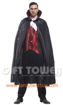 ชุดแฟนซีผู้ชาย ชุดแวมไพร์ Vampire ขนาดฟรีไซด์