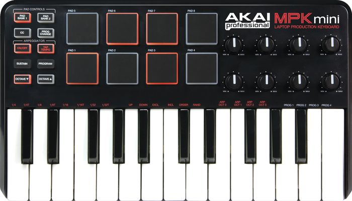 Akai Professional MPK Mini Laptop Production Keyboard Black