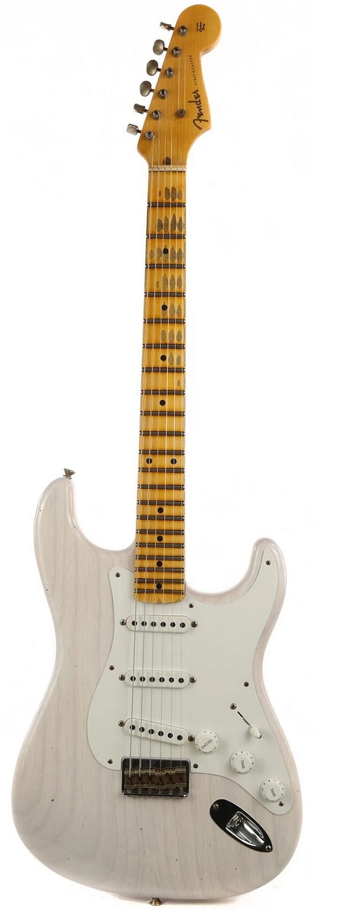 Fender Custom Shop 1955 Hardtail Stratocaster Reissue Journeyman Relic White Blonde