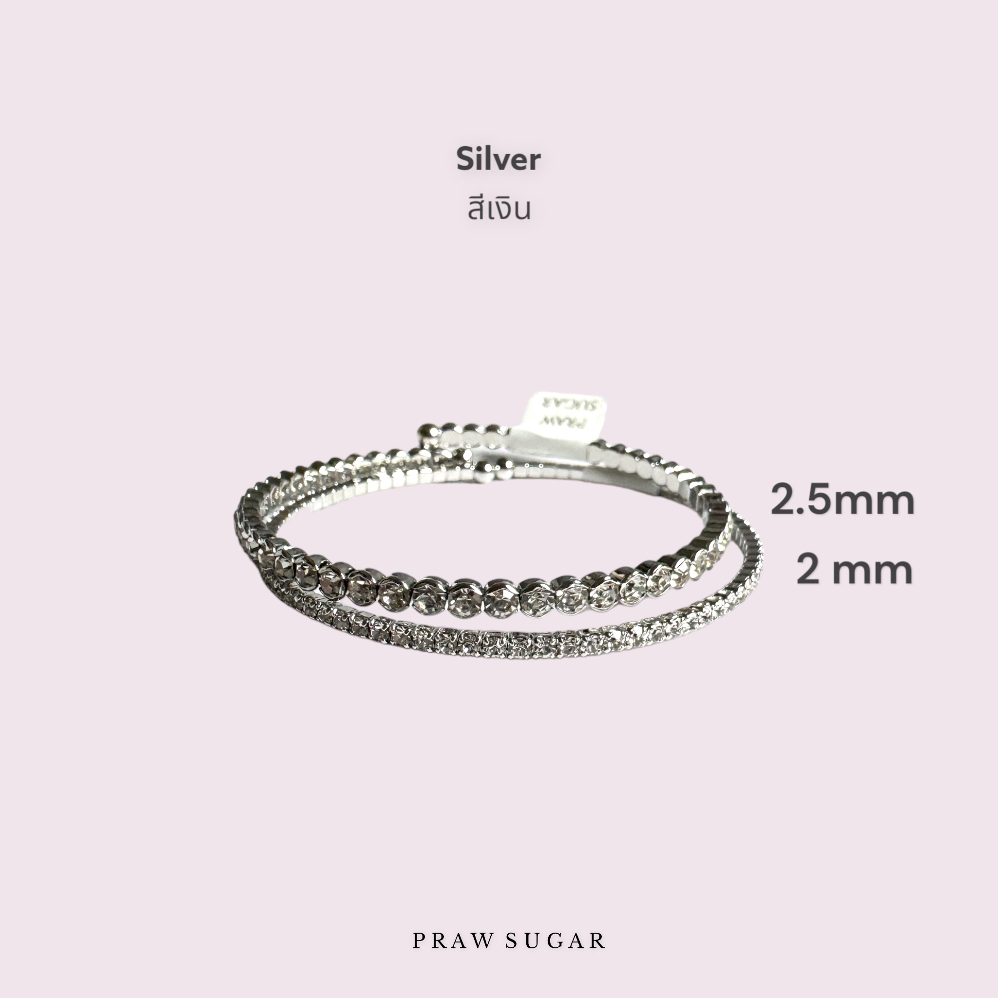 Classic Gorgeous Bracelet - กำไลเพชรสวยหรูคลาสสิค (มี 2 ขนาด 3 สี)