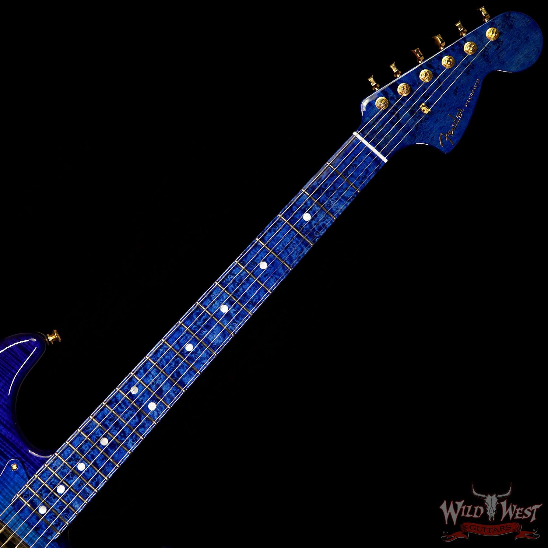 Fender Custom Shop Masterbuilt Yuriy Shishkov 1969 Stratocaster NOS Flame Top - Royal Blue