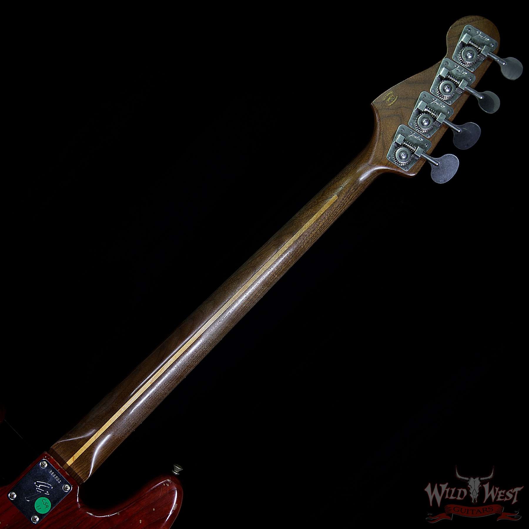 Fender Custom Shop Masterbuilt Jason Smith Late 60s P-Bass Relic Aged Cherry Red