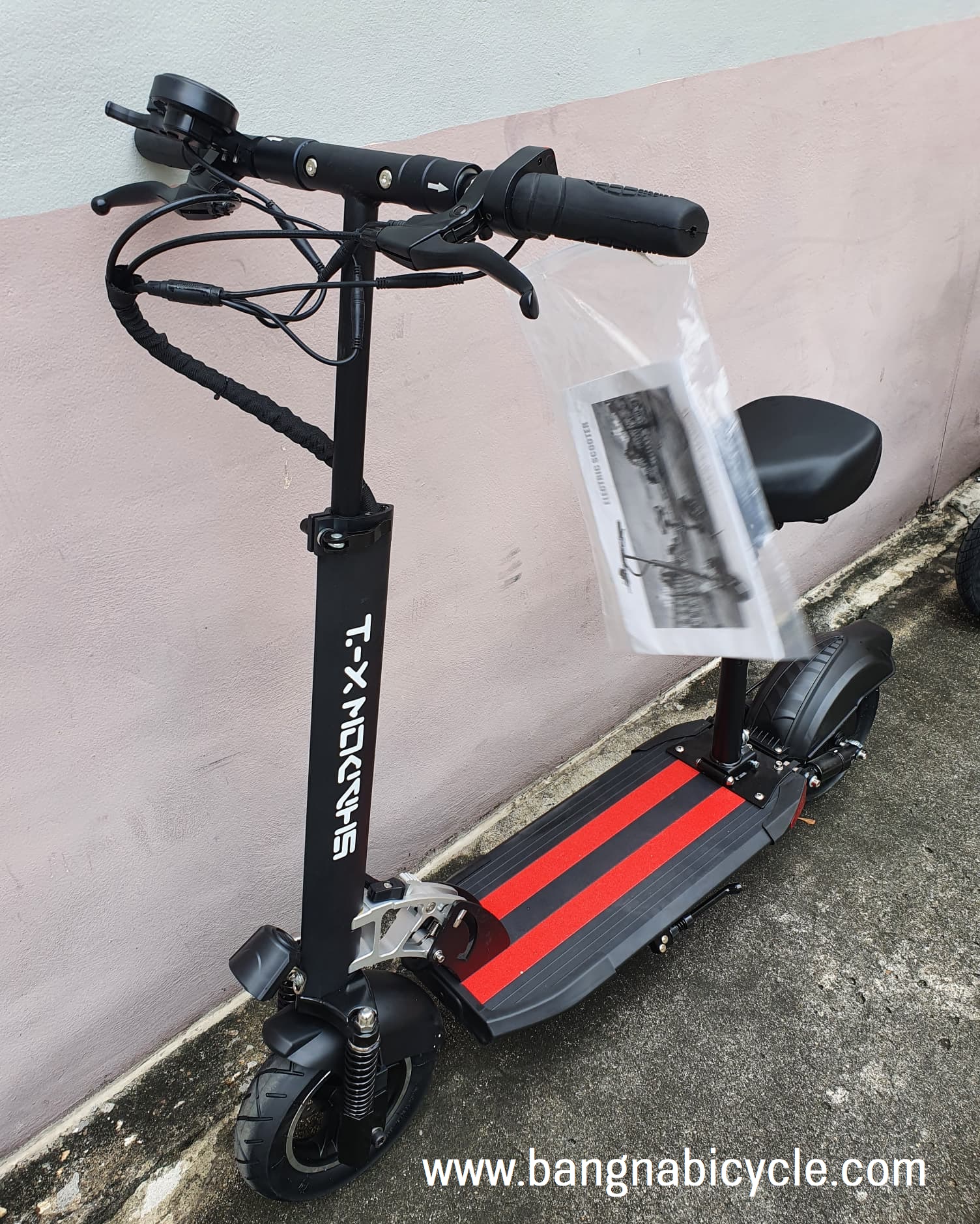 สกู๊ตเตอร์ไฟฟ้าใช้ได้ทั้งนั่งและยืน SHADOW X1 500W มีไฟเลี้ยว ไฟเบรค