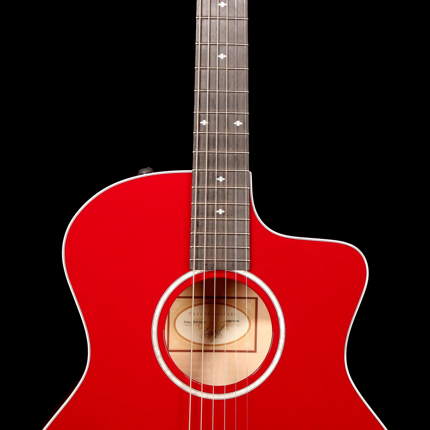 Taylor 214ce DLX Grand Auditorium Acoustic-Electric - Red