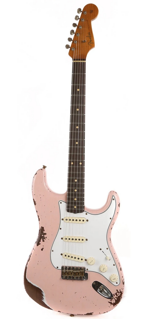 Fender Custom Shop 1960s Stratocaster Roasted Alder Shell Pink Heavy Relic