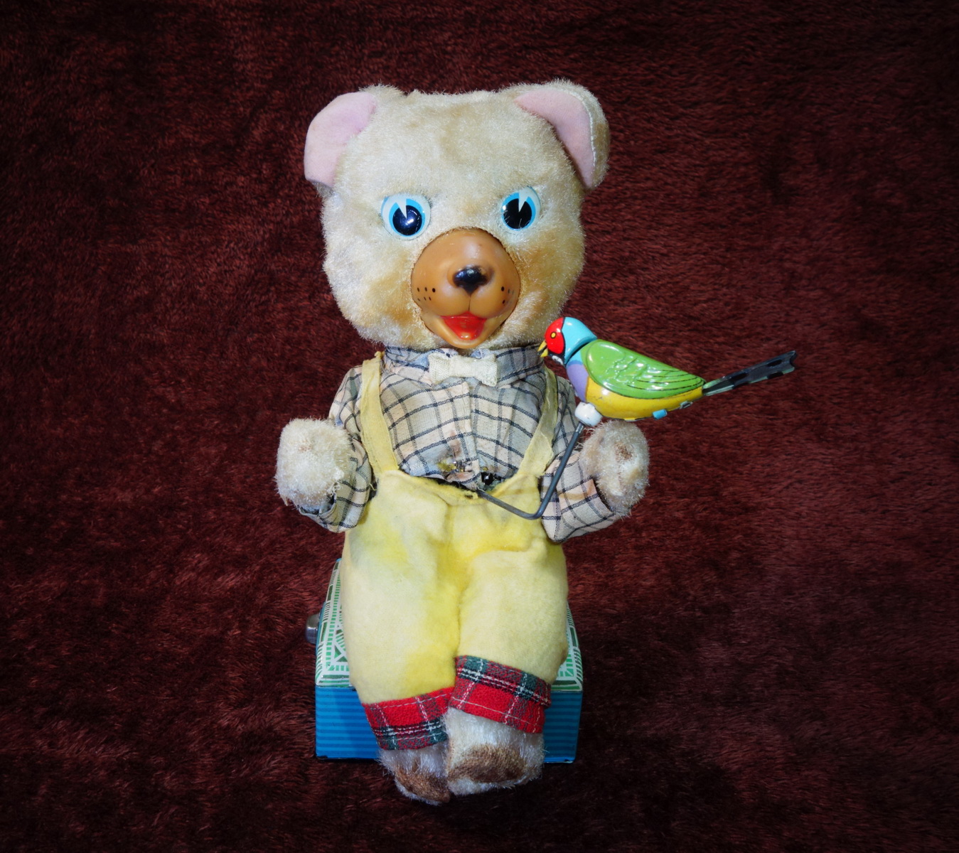 50s Masudaya Jolly Bear With Robin