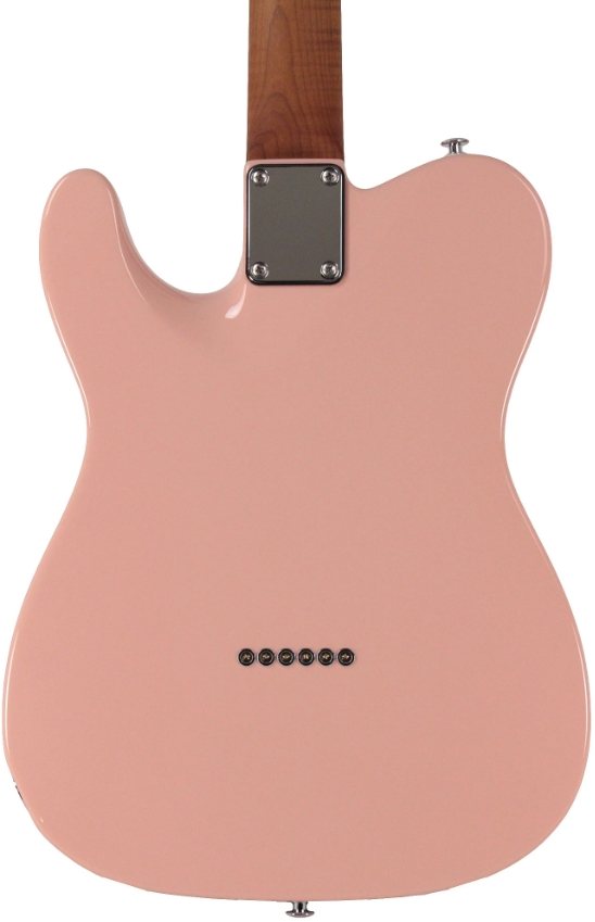 Suhr Classic T HS Roasted Select Guitar, Flamed, Rosewood, Shell Pink