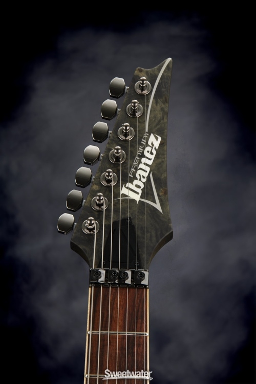 Ibanez RG Premium Sweetwater USA Exclusive - Transparent Black Flat, Buckeye Burl