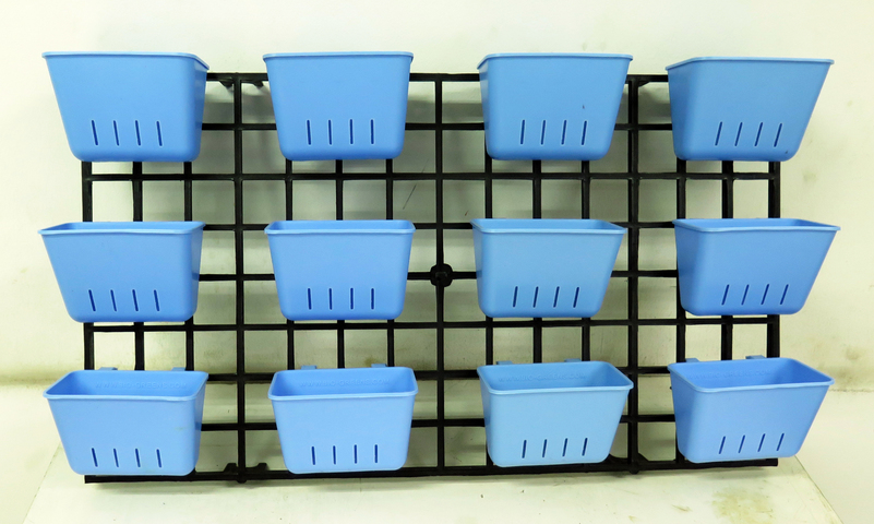 กระถางต้นไม้สวนแนวตั้ง ขนาดเล็ก สีฟ้า