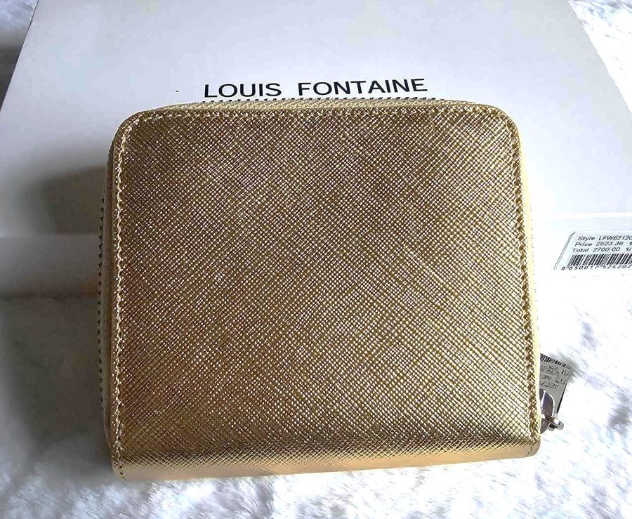 กระเป๋าสตางค์ Louis Fontaine ทองเมทาลิก ใหม่ แท้